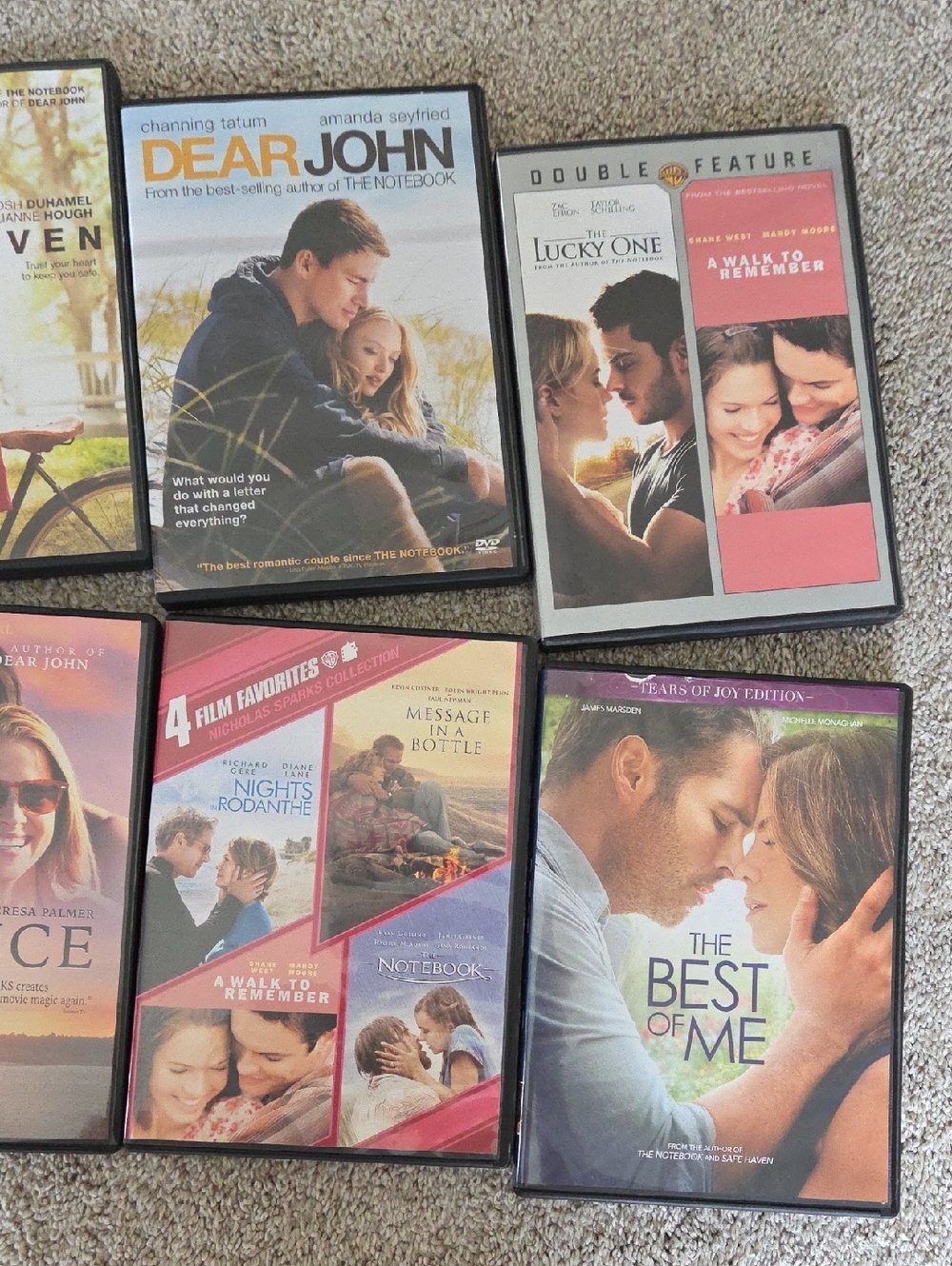 Set Of 7 Nicholas Sparks DVDs - Picture 3 of 3